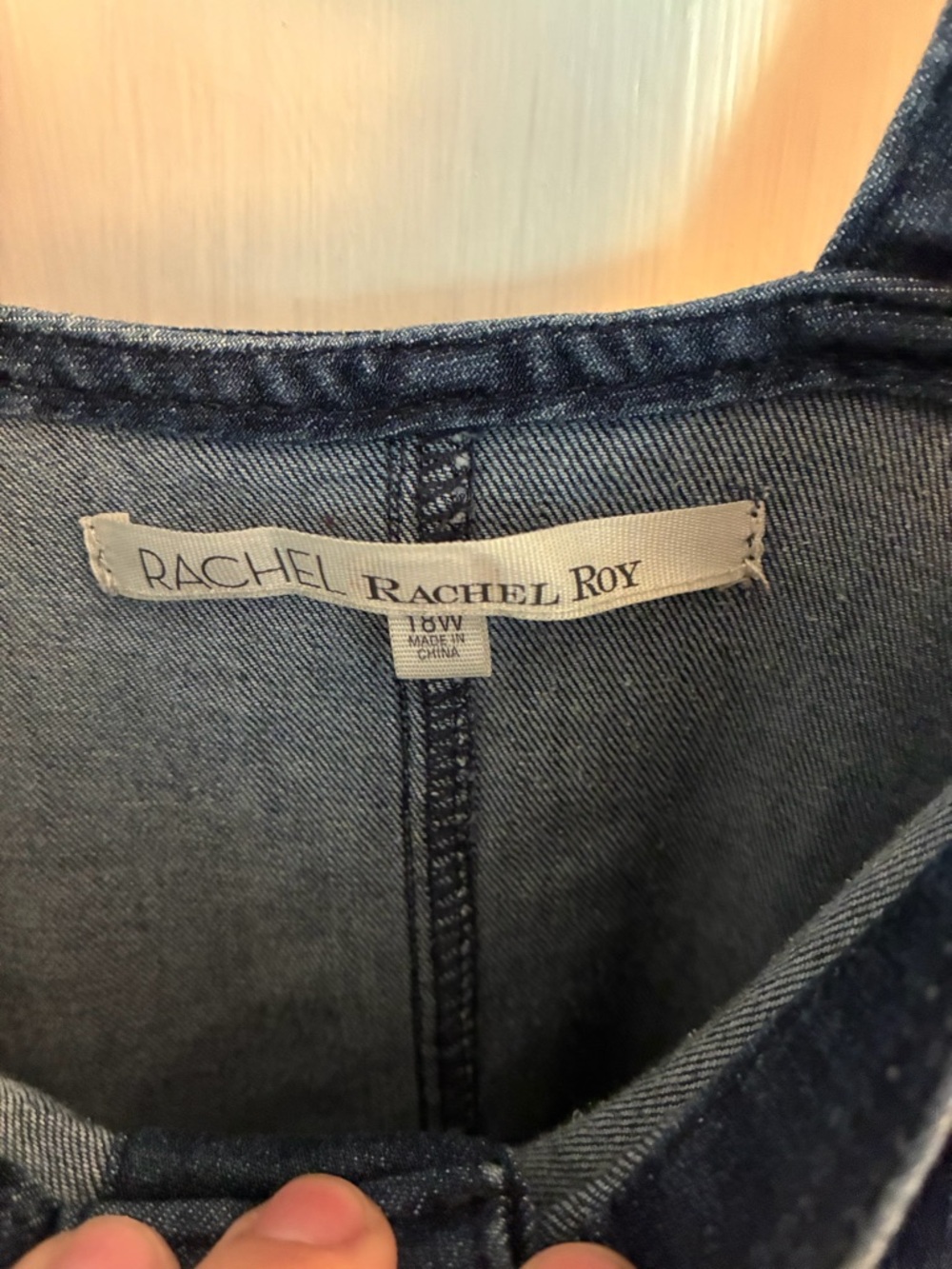 RACHEL Rachel Roy Dark Blue Denim Dress - Picture 5 of 5